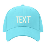 Custom Pale Ice Blue Light Purple Hat