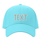 Custom Pale Ice Blue Light Green Hat 18B21804