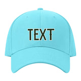 Custom Pale Ice Blue Red Hat