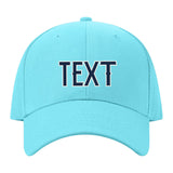 Custom Pale Ice Blue Pink Hat