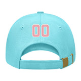 Custom Pale Ice Blue Light Emerald Green Hat 18B21821