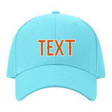 Custom Pale Ice Blue Blue Green Hat