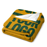 Custom Yellow Moss Green Blanket