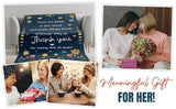 Blanket for Son Gifts, “There are people in this world who make things better... Thank you for being one of them”, From Mom Dad, Birthday Christmas Graduation, Inspirational Motivational