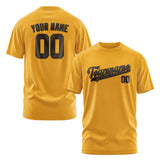 Custom Yellow Brown T-Shirt