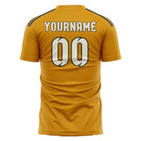 Custom Yellow Cream Soccer Jersey