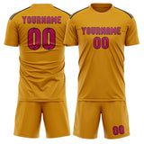 Custom Yellow Pink Soccer Set