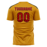 Custom Yellow Red Soccer Jersey