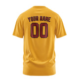 Custom Yellow Crimson Red T-Shirt