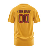 Custom Yellow Coral Red T-Shirt
