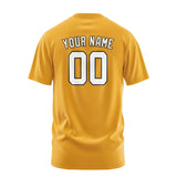 Custom Yellow White T-Shirt
