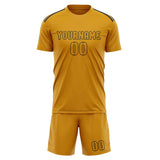 Custom Yellow Yellow Soccer Set