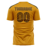 Custom Yellow Khaki Soccer Jersey