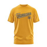 Custom Yellow Light Khaki T-Shirt