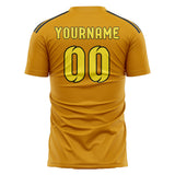 Custom Yellow Light Yellow Soccer Jersey