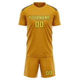 Custom Yellow Light Yellow Soccer Set