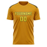 Custom Yellow Light Yellow Soccer Jersey