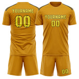 Custom Yellow Light Yellow Soccer Set