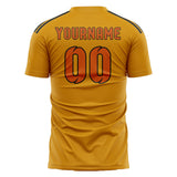 Custom Yellow Orange Soccer Jersey