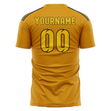 Custom Yellow Gold Soccer Jersey