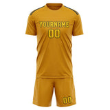 Custom Yellow Gold Soccer Set
