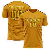 Custom Yellow Gold Soccer Jersey