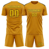 Custom Yellow Gold Soccer Set