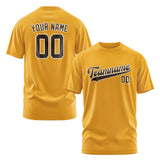 Custom Yellow Brown T-Shirt