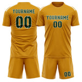 Custom Yellow Green Soccer Set