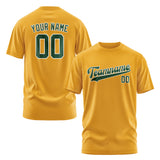 Custom Yellow Green T-Shirt
