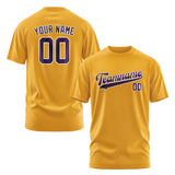 Custom Yellow Purple T-Shirt