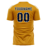 Custom Yellow Blue Soccer Jersey