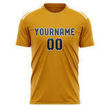 Custom Yellow Blue Soccer Jersey
