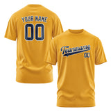 Custom Yellow Blue T-Shirt
