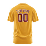 Custom Yellow Crimson Red T-Shirt