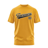 Custom Yellow Black T-Shirt