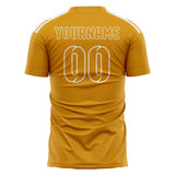 Custom Yellow Yellow Soccer Jersey