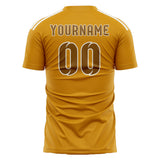 Custom Yellow Khaki Soccer Jersey
