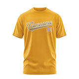 Custom Yellow Light Khaki T-Shirt