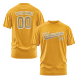 Custom Yellow Light Khaki T-Shirt