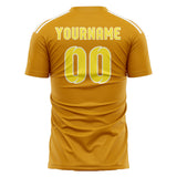 Custom Yellow Light Yellow Soccer Jersey