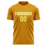 Custom Yellow Light Yellow Soccer Jersey
