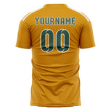 Custom Yellow Blue Green Soccer Jersey