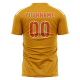 Custom Yellow Orange Soccer Jersey