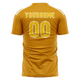 Custom Yellow Gold Soccer Jersey