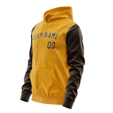 Custom Yellow Brown Hoodie 1919010119B31801