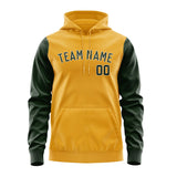 Custom Yellow Dark Green Hoodie 1919060619B31806