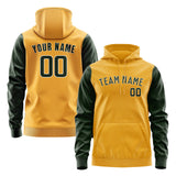 Custom Yellow Dark Green Hoodie 1919060619B31806