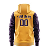 Custom Yellow Purple Hoodie 1919070719B31807