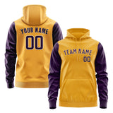 Custom Yellow Purple Hoodie